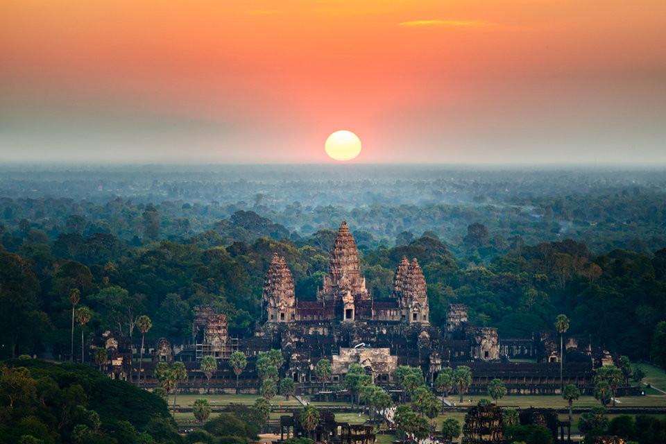 Khu di tích Angkor Wat.